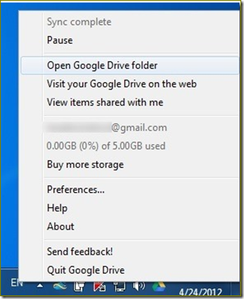 การตั้งค่า google drive ใน pc