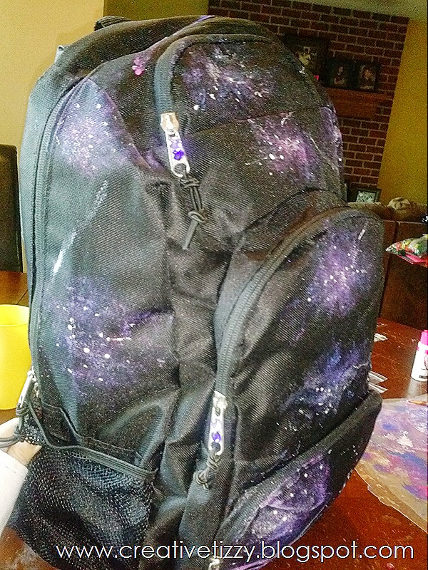 Creative Tizzy: Back to School DIY Bling Galaxy Backpack