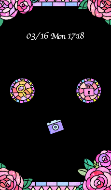 おしゃれなきせかえ壁紙 バラのキラキラステンドグラス Androidアプリ Applion