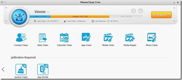 PhoneClean 3 Toolbox