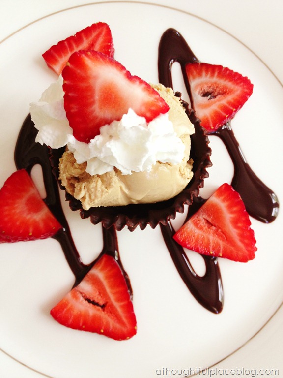 Easy Dessert: Chocolate Cups with Ice Cream - A Thoughtful Place