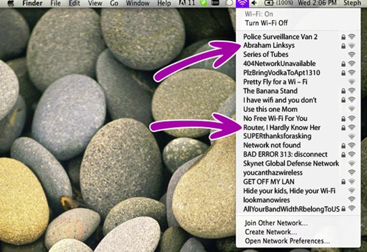 funny wireless network names