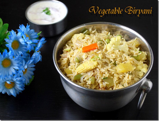 Biryani vegetable