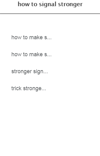 how to signal stronger