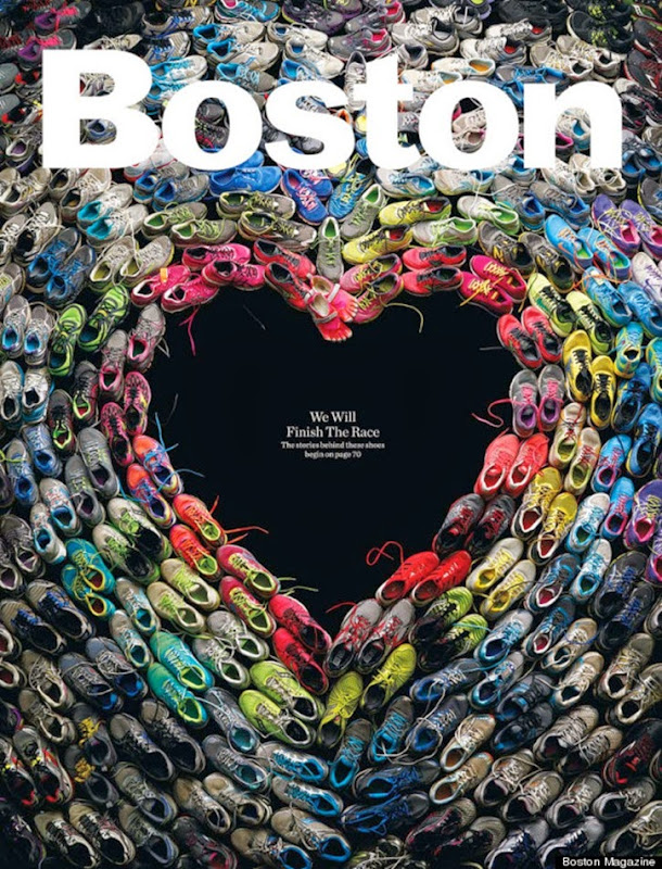 The now-famous "Boston Strong" cover from Boston Magazine. CLICK for more information.