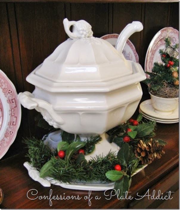 CONFESSIONS OF A PLATE ADDICT Farmhouse Christmas on the Hutch CONFESSIONS OF A PLATE ADDICT Farmhouse Christmas on the Hutch