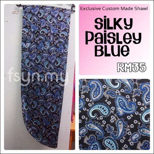SILKY PAISLEY BLUE