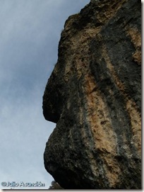La peña de la cara - Cañón del Ubagua - Valle de Yerri