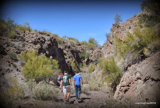 Into the slot canyon