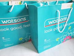 watsons shopping bags, bitsandtreats