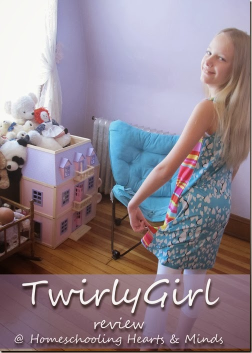 TwirlyGirl Dresses review at Homeschooling Hearts & Minds