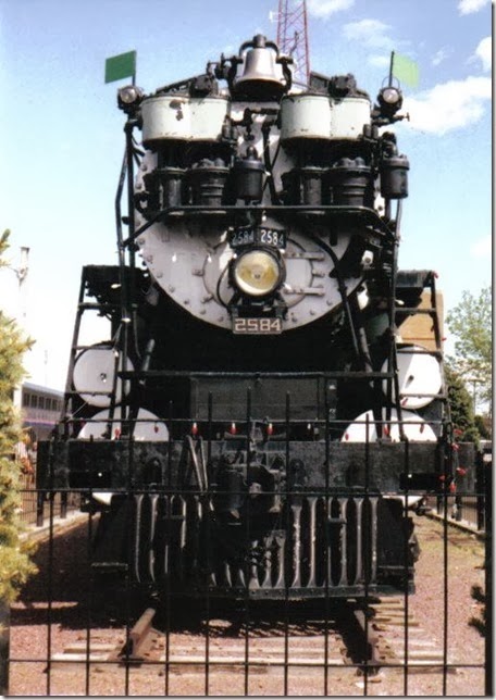 Great Northern S-2 4-8-4 #2584 at Havre, Montana in May 2003