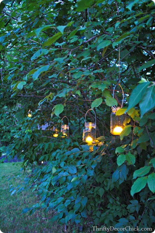 DIY mason jar lanterns