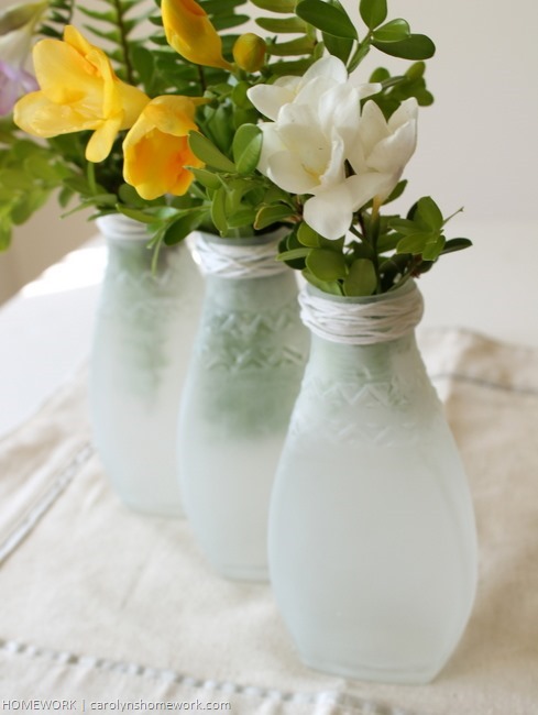DIY Seaglass from recycled glass jars via homework | carolynshomework.com