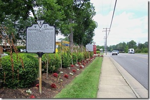 Peninsula Campaign marker W-37 along Route 60 in James City Co., VA