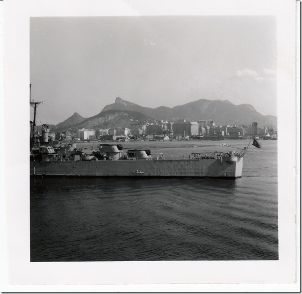 July 9, 1952 Rio de Janeiro, Brazil - View from the S.S. Brazil 