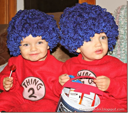 Halloween 2013 Thing 1 and Thing 2