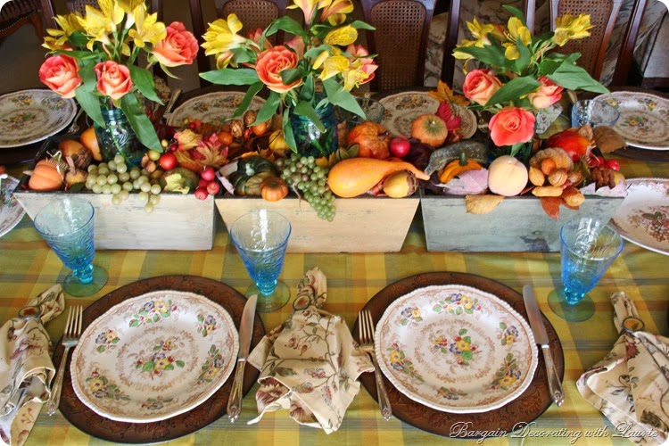 Thanksgiving Table-Bargain Decorating w Laurie