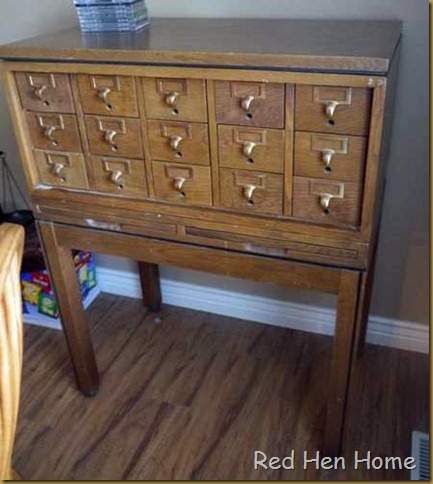 Red Hen Home card catalog before