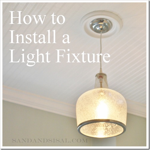 How to hang a light fixture 2