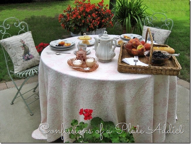 CONFESSIONS OF A PLATE ADDICT Dining Outdoors...French Style