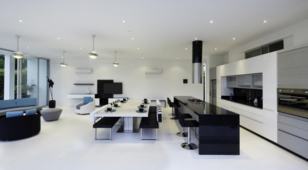 Casa moderna Penon / Arquitecto Giovanni Moreno diseño-de-casa-moderna-cocina-integrada-minimalista