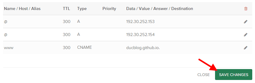 Hướng dẫn cài đặt tên miền cho trang Github