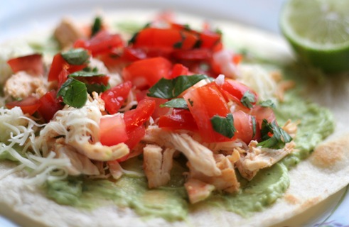 chicken and guac tostada 2