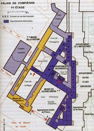 plan palais de Compiègne
