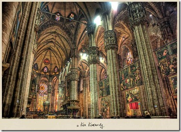 interior katedral milan