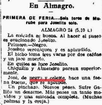 1915-08-24 (p. ElH) Almagro Joselito celeste y oro