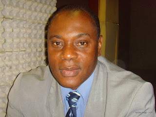 Philémon Mukendi, directeur général de l'institut nationale des arts (INA) et ancien ministre de culture et arts. 27/01/2011 à Kinshasa