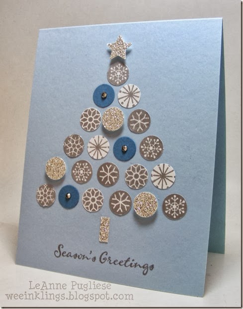 LeAnne Pugliese WeeInklings Merry Monday 79 Snowflake Christmas Tree