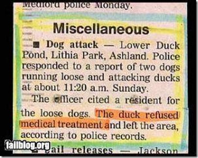 duck fail
