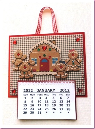 Gingerbread Man 2012 Calendar