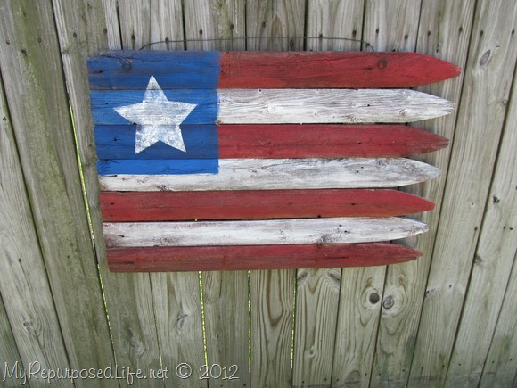 Americana Flag (Repurposed Fence) (23)