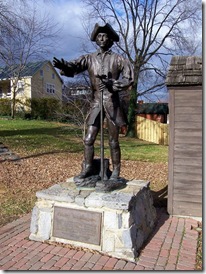 Statue of George Washington at age 16 in Winchester, VA