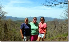 Syl, Gin and Tricia along the Roaring Fork Motor Nature Trail