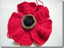 crochet poppy 7
