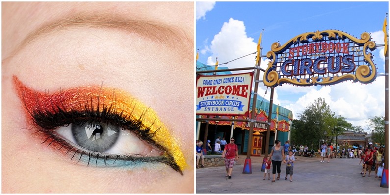 storybook circus walt disney world inspired makeup look