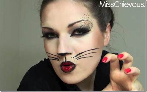 maquillaje de gata sexy