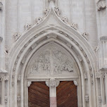 church entrance gate in Seefeld, Austria 