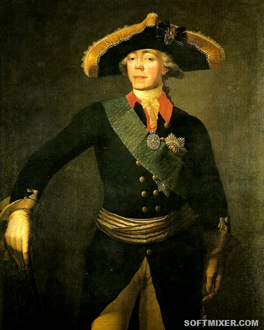 Император Павел 1. Портрет С.С. Щукина 1797-1798 гг.