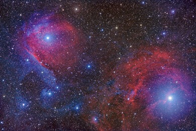 nebulosa de reflexão na constelação do Escorpião