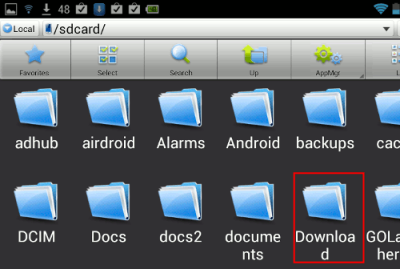 downloadFolder downloadFolder