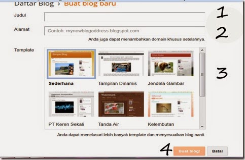 Cara Membuat Blog Gratis di Blogspot dengan mudah