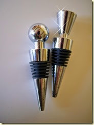 chrome wine stoppers