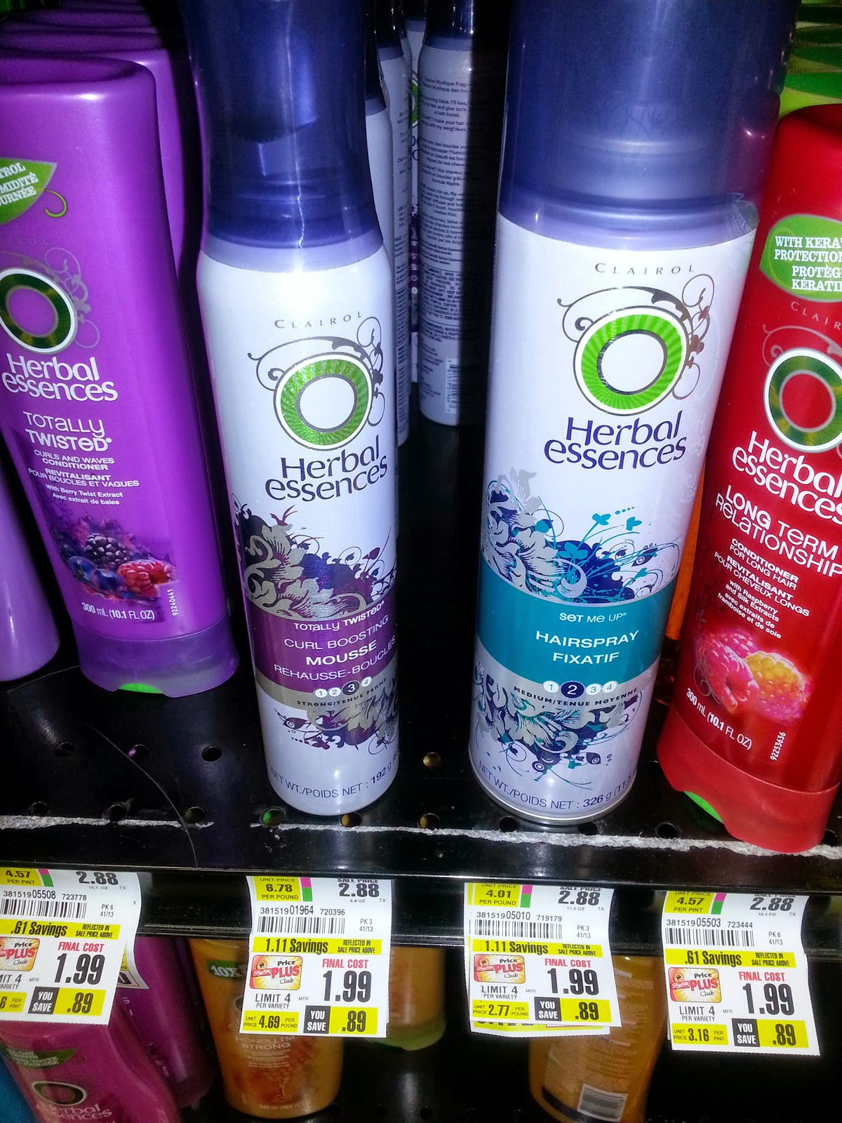 Savvy Mom Shoprite Hair Products 1.49 or less