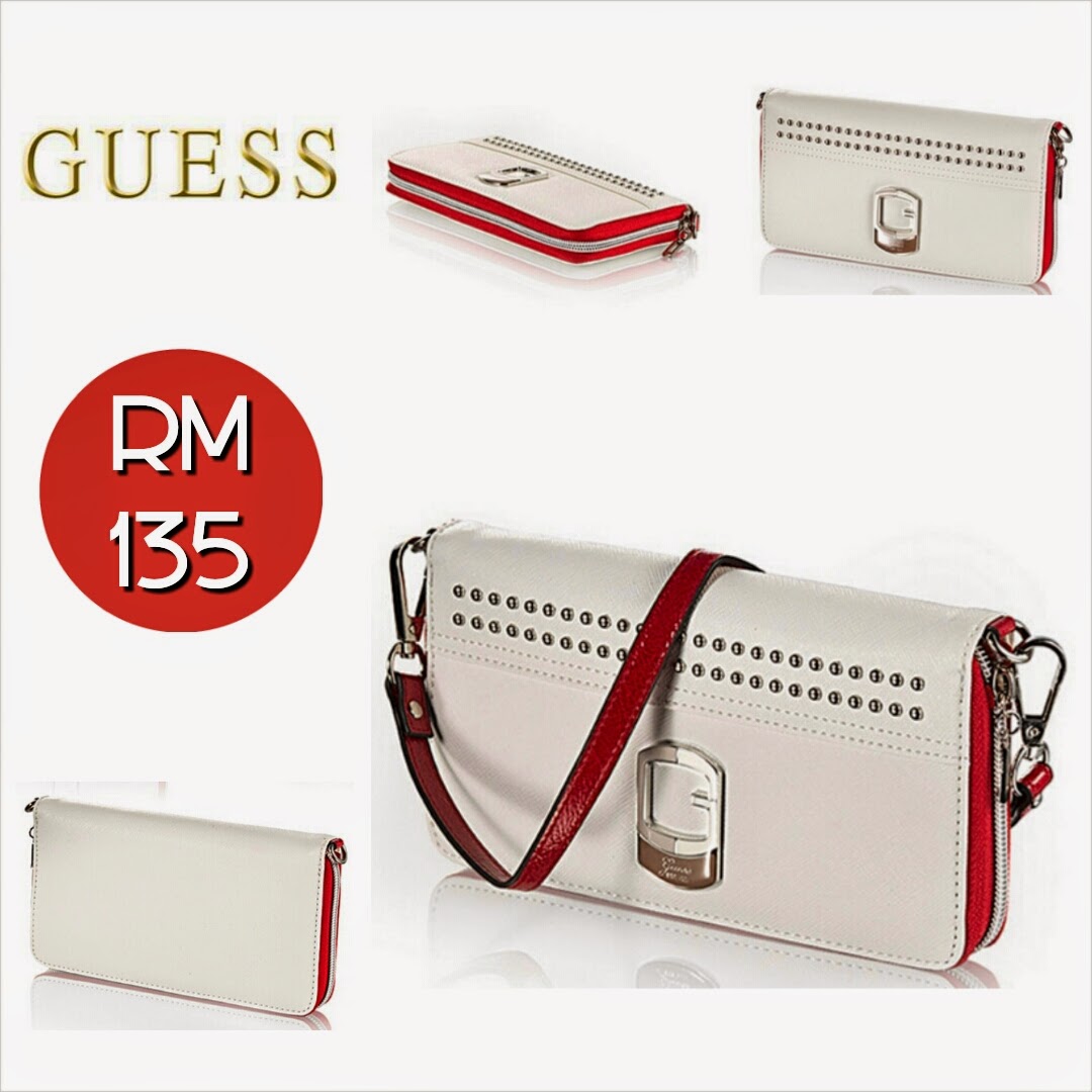 GUESS Clutch (White) SOLD OUT! SHANTEK COLLECTION