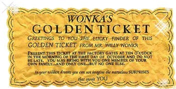 Biglietto d'oro Wonka